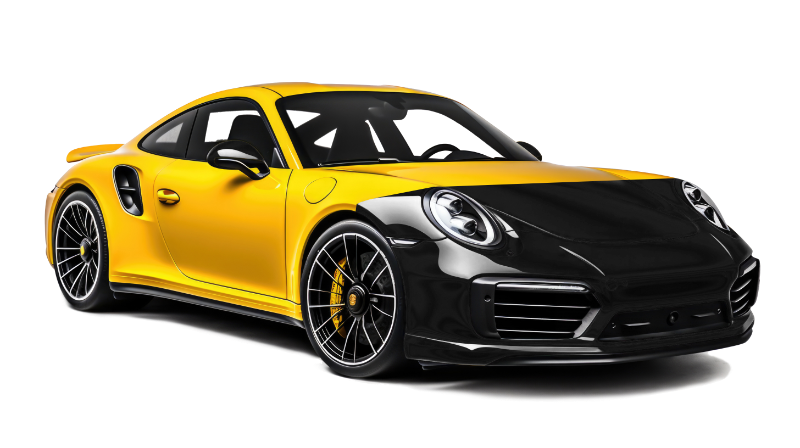 Paint protection covering very front of car