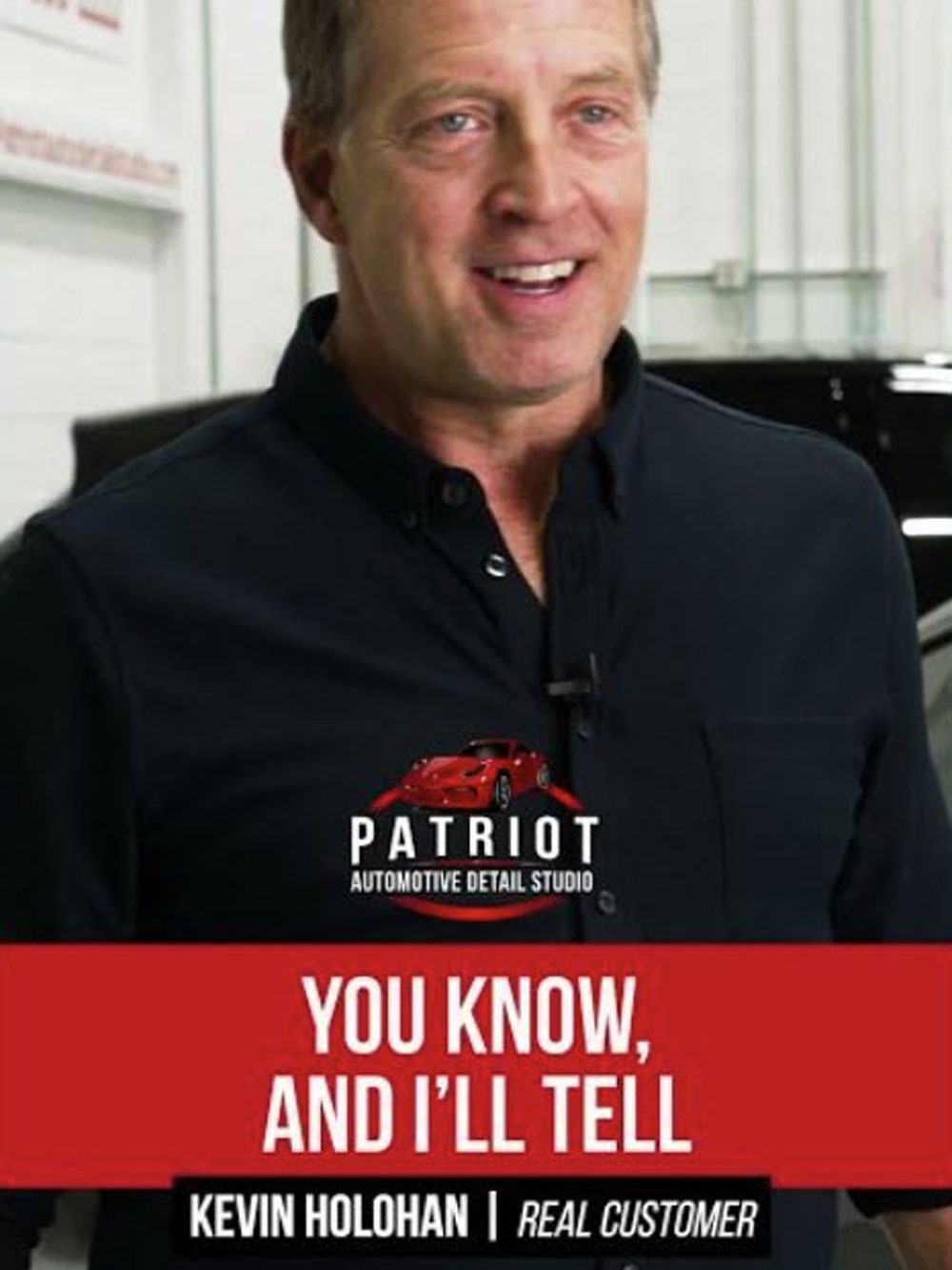 Kevin providing a testimonial