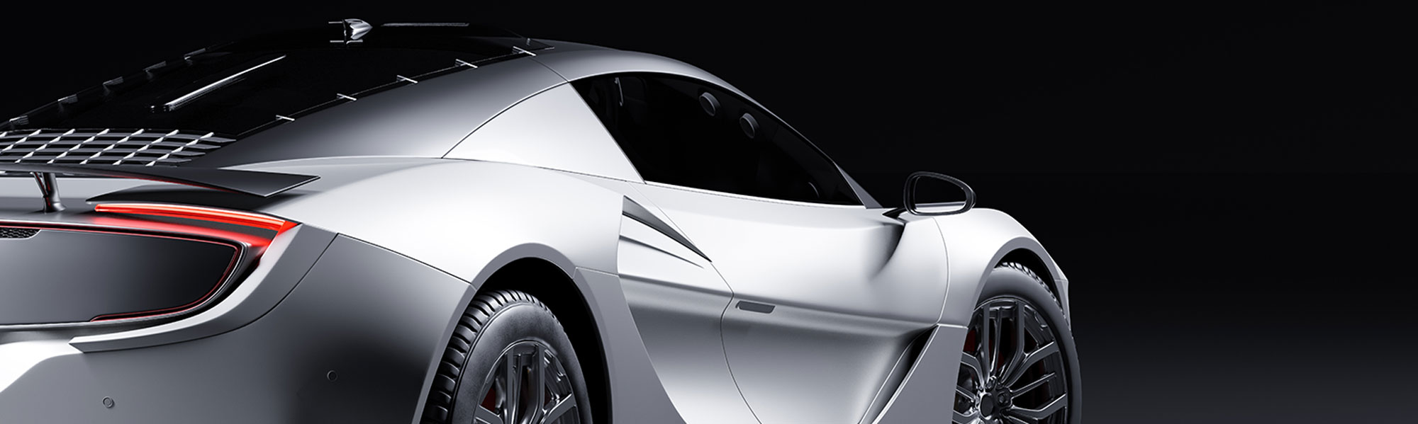Luxury sedan with polished wheels and a shimmering exterior
